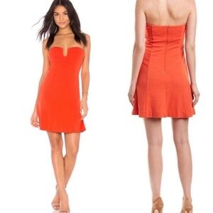 NWT Finders Keepers x Revolve Nighttide Mini Dress in Morange M